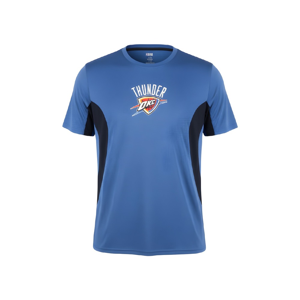 NBA Oklahoma‎ City Thunder Men's Blue Graphic T Shirt Large Polyester